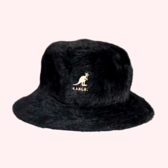 Kangol Accessories - Vintage Kangol Furgora Bucket Hat Black Fuzzy 90s Y2K Streetwear Kpop JK